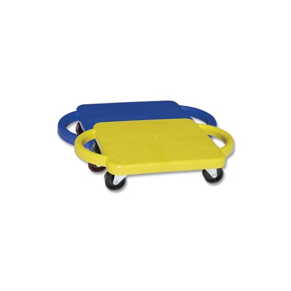 Champion Sports Scooter With Handles, Blue/yellow, 4 Rubber Swivel Casters, Plastic, 12 X 12 PGH12 - main